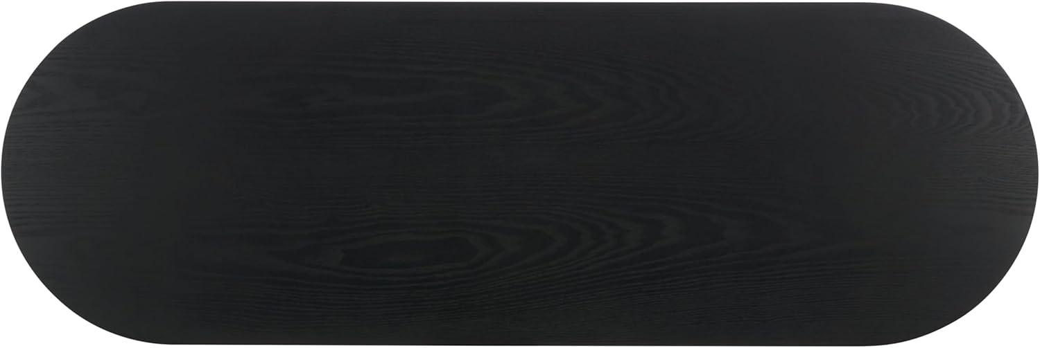 image:imageSAFAVIEH Home Collection Enoki Black Oval Top BenchBlack