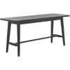 SAFAVIEH Home Collection – Florent Rectangular Bench, Walnut Brown Finish Seating (BCH1400A)(Black)