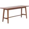 SAFAVIEH Home Collection – Florent Rectangular Bench, Walnut Brown Finish Seating (BCH1400A)(Walnut)