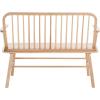 SAFAVIEH Home Collection – Lucilia Spindle Bench, White Solid Wood Entryway or Dining Bench, Windsor Style Seating (BCH8501B)(Natural)