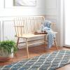 SAFAVIEH Home Collection – Lucilia Spindle Bench, White Solid Wood Entryway or Dining Bench, Windsor Style Seating (BCH8501B)(Natural)
