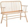 SAFAVIEH Home Collection – Lucilia Spindle Bench, White Solid Wood Entryway or Dining Bench, Windsor Style Seating (BCH8501B)(Natural)