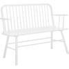SAFAVIEH Home Collection – Lucilia Spindle Bench, White Solid Wood Entryway or Dining Bench, Windsor Style Seating (BCH8501B)(White)