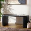 SAFAVIEH Home Collection Enoki Black Oval Top Bench(Black)