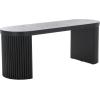SAFAVIEH Home Collection Enoki Black Oval Top Bench(Black)