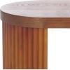 SAFAVIEH Home Collection Enoki Black Oval Top Bench(Walnut)