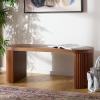 SAFAVIEH Home Collection Enoki Black Oval Top Bench(Walnut)