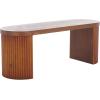 SAFAVIEH Home Collection Enoki Black Oval Top Bench(Walnut)