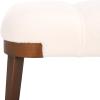 SAFAVIEH Home Collection Maila Off-White Velvet/Copper Rectangle Bench