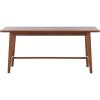 SAFAVIEH Home Collection – Florent Rectangular Bench, Walnut Brown Finish Seating (BCH1400A)(Walnut)