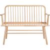 SAFAVIEH Home Collection – Lucilia Spindle Bench, White Solid Wood Entryway or Dining Bench, Windsor Style Seating (BCH8501B)(Natural)