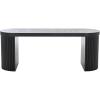 SAFAVIEH Home Collection Enoki Black Oval Top Bench(Black)