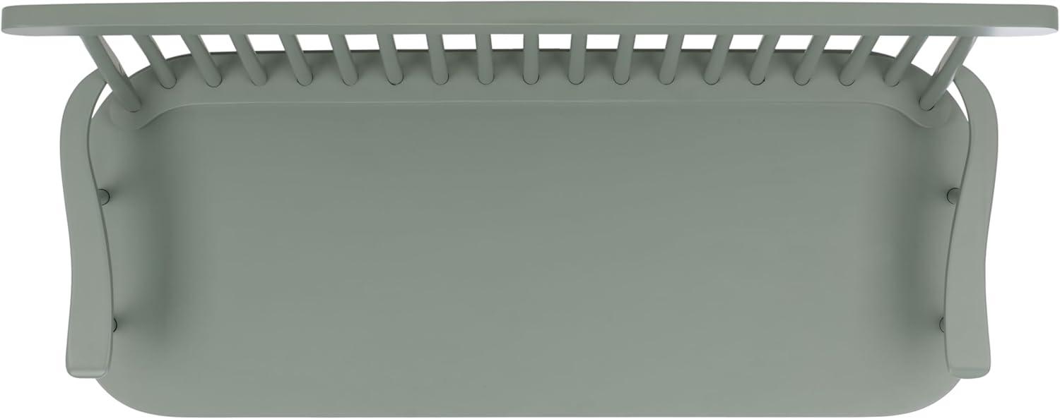 image:imageSAFAVIEH Home Collection Eton Sage Green Solid Wood Bench Farmhouse Spindle Back Indoor Seating for Entryway or Dining BCH3300ASage