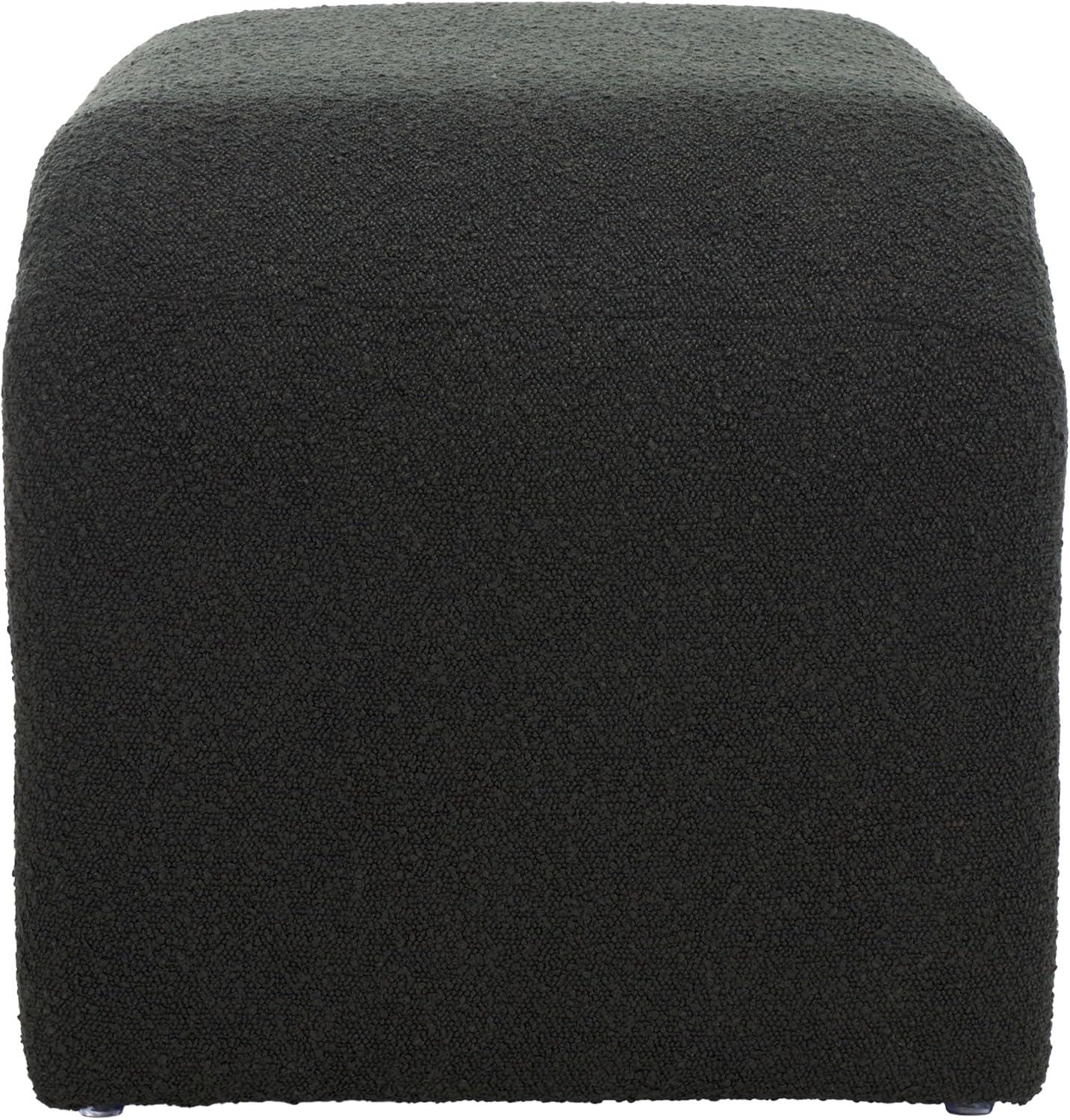 image:imageSAFAVIEH Home Collection Tenko Black Boucle Curved Waterfall Bench Fully Assembled