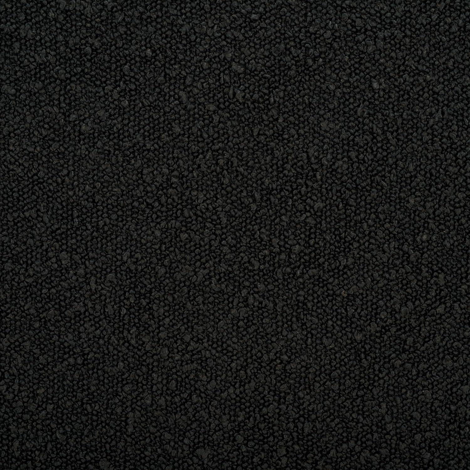 image:imageSAFAVIEH Home Collection Tenko Black Boucle Curved Waterfall Bench Fully Assembled
