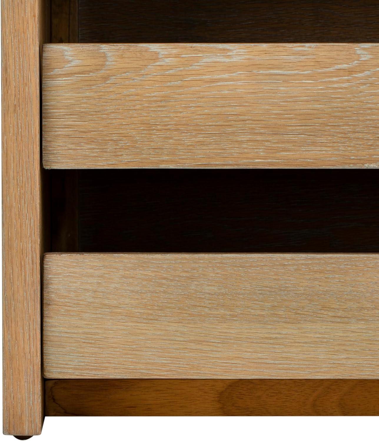 image:imageSafavieh Home Percy 31inch Rustic Oak and Beige Storage BenchRustic Oak Beige