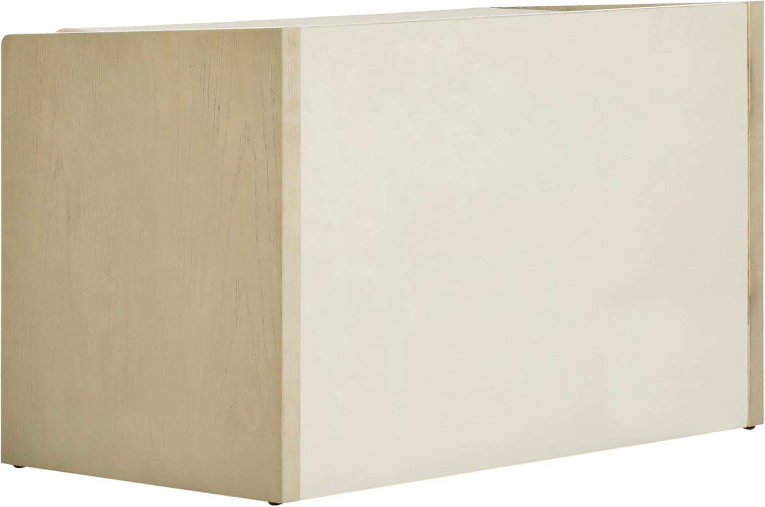 image:imageSafavieh Home Percy 31inch Rustic Oak and Beige Storage BenchWhite Washed Beige