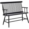 SAFAVIEH Home Collection – Eton Sage Green Solid Wood Bench, Farmhouse Spindle Back Indoor Seating for Entryway or Dining (BCH3300A)(Black)