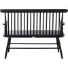 SAFAVIEH Home Collection – Eton Sage Green Solid Wood Bench, Farmhouse Spindle Back Indoor Seating for Entryway or Dining (BCH3300A)(Black)