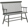 SAFAVIEH Home Collection – Eton Sage Green Solid Wood Bench, Farmhouse Spindle Back Indoor Seating for Entryway or Dining (BCH3300A)(Dark Green)