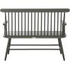 SAFAVIEH Home Collection – Eton Sage Green Solid Wood Bench, Farmhouse Spindle Back Indoor Seating for Entryway or Dining (BCH3300A)(Dark Green)