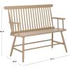 SAFAVIEH Home Collection – Eton Sage Green Solid Wood Bench, Farmhouse Spindle Back Indoor Seating for Entryway or Dining (BCH3300A)(Khaki)
