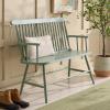 SAFAVIEH Home Collection – Eton Sage Green Solid Wood Bench, Farmhouse Spindle Back Indoor Seating for Entryway or Dining (BCH3300A)(Sage)