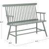 SAFAVIEH Home Collection – Eton Sage Green Solid Wood Bench, Farmhouse Spindle Back Indoor Seating for Entryway or Dining (BCH3300A)(Sage)