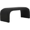 SAFAVIEH Home Collection Tenko Black Boucle Curved Waterfall Bench (Fully Assembled)