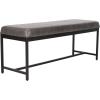 Safavieh Home Chase 47-inch Grey Faux Leather and Black Bench(Grey / Black)