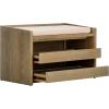Safavieh Home Percy 31-inch Rustic Oak and Beige Storage Bench(Rustic Oak / Beige)