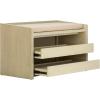 Safavieh Home Percy 31-inch Rustic Oak and Beige Storage Bench(White Washed / Beige)