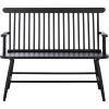 SAFAVIEH Home Collection – Eton Sage Green Solid Wood Bench, Farmhouse Spindle Back Indoor Seating for Entryway or Dining (BCH3300A)(Black)