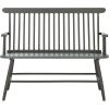 SAFAVIEH Home Collection – Eton Sage Green Solid Wood Bench, Farmhouse Spindle Back Indoor Seating for Entryway or Dining (BCH3300A)(Dark Green)