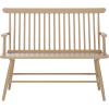 SAFAVIEH Home Collection – Eton Sage Green Solid Wood Bench, Farmhouse Spindle Back Indoor Seating for Entryway or Dining (BCH3300A)(Khaki)
