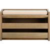 Safavieh Home Percy 31-inch Rustic Oak and Beige Storage Bench(Rustic Oak / Beige)