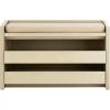 Safavieh Home Percy 31-inch Rustic Oak and Beige Storage Bench(White Washed / Beige)