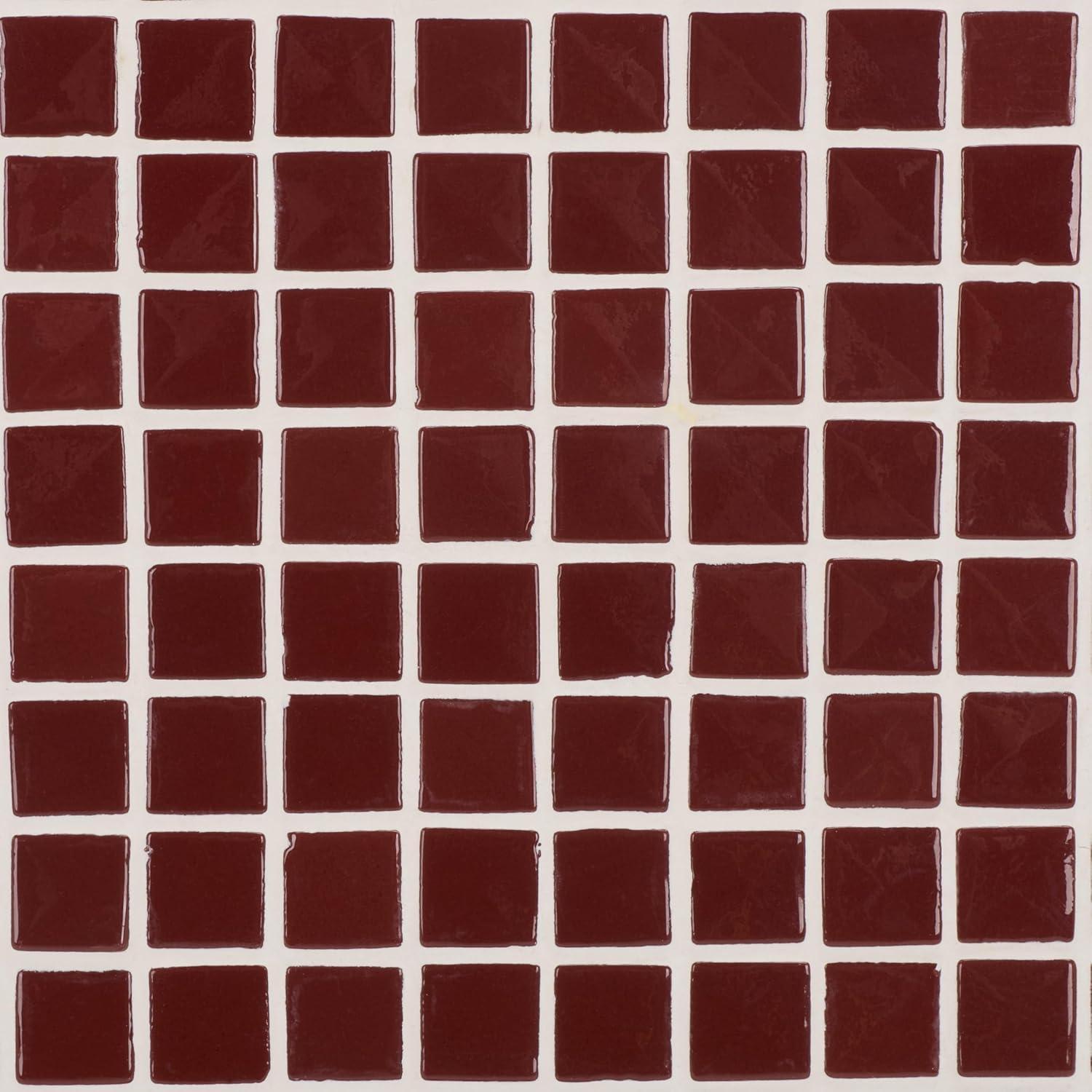 image:imageSAFAVIEH Home Collection Hotaru Accent Table with Bordeaux Mosaic Tile Finish Modern Square Side Table Fully Assembled ACC3231CBordeaux