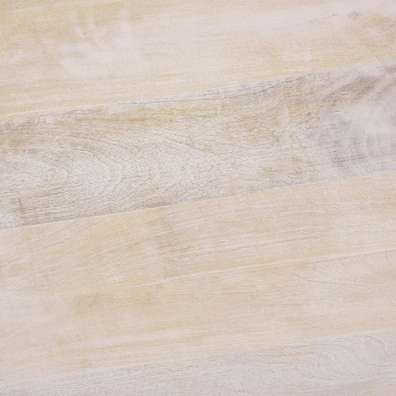 image:imageSAFAVIEH Home Collection Jazmin Natural Wash Solid Wood Accent Table Sculptural Modern Side Table Fully Assembled ACC3264ANatural Wash