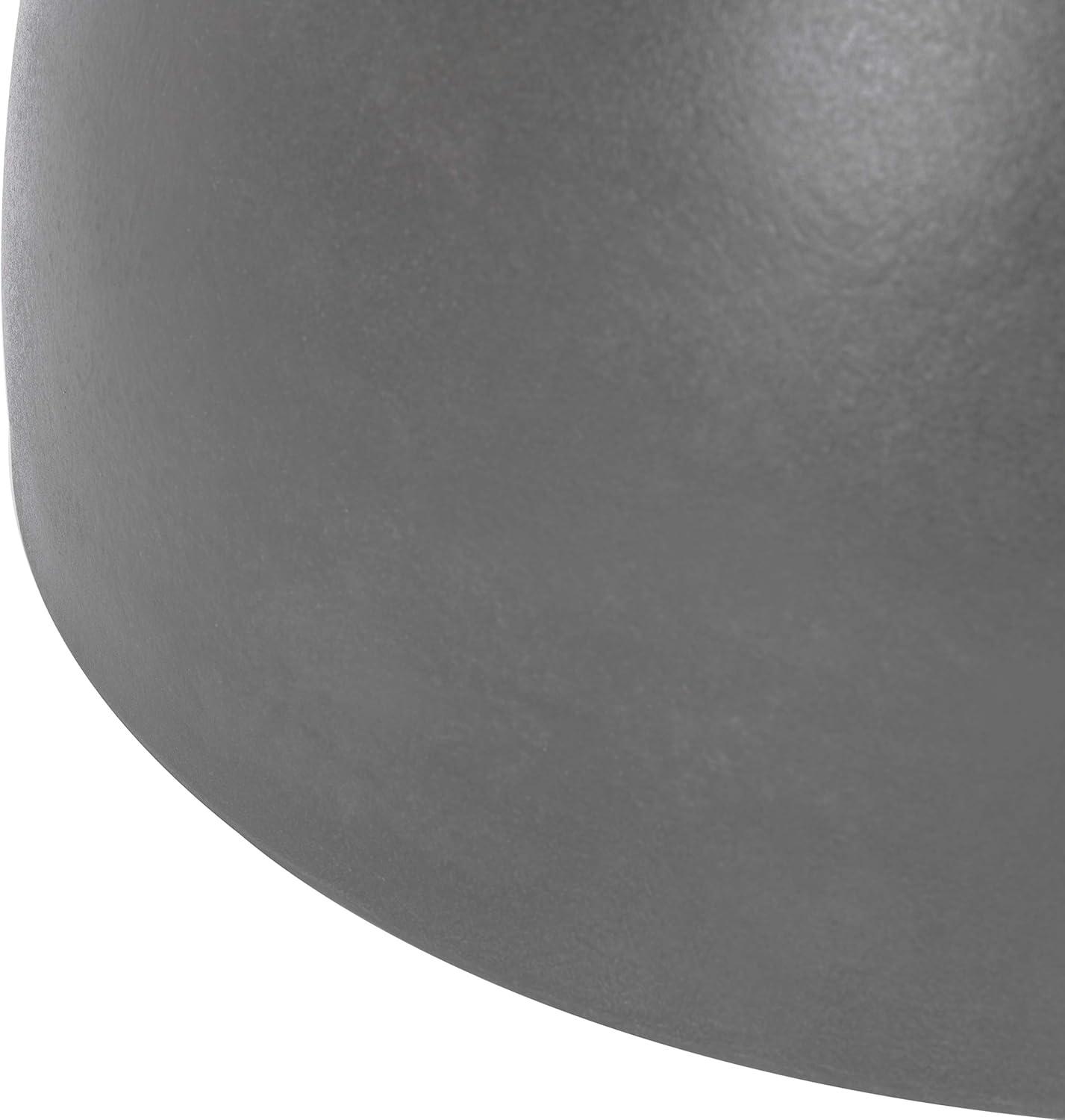 image:imageSAFAVIEH Outdoor Collection Haruki Modern Dark Grey Concrete Round Accent Table Fully AssembledGrey