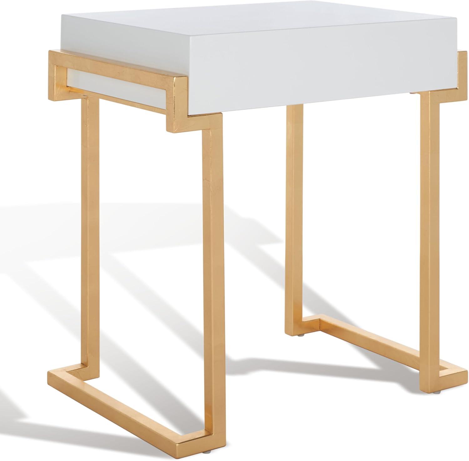 image:imageSafavieh Couture Collection Abele Black Lacquer Side TableWhite