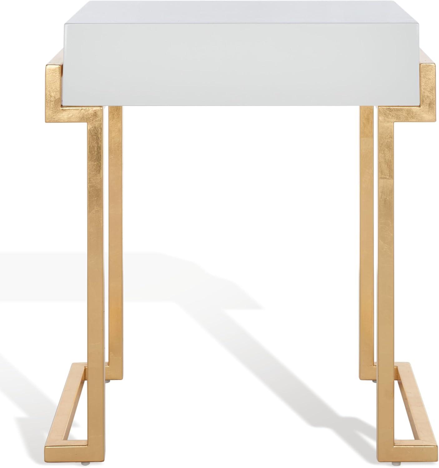 image:imageSafavieh Couture Collection Abele Black Lacquer Side TableWhite