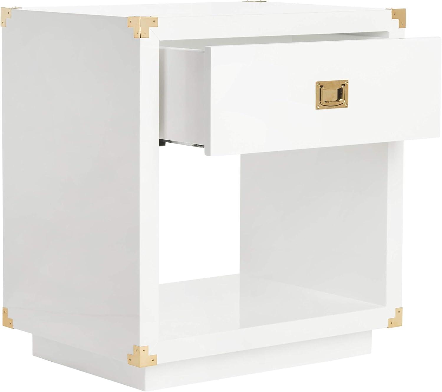 image:imageSafavieh Couture Collection Lella White Lacquer Side TableWhite