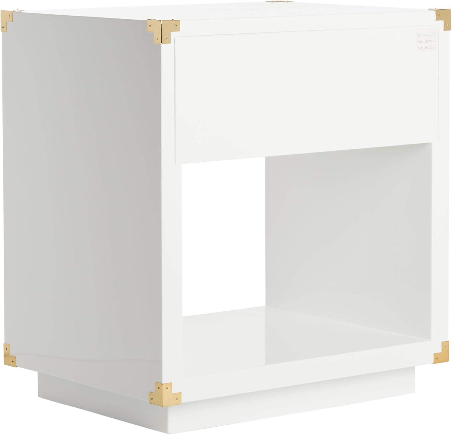 image:imageSafavieh Couture Collection Lella White Lacquer Side TableWhite