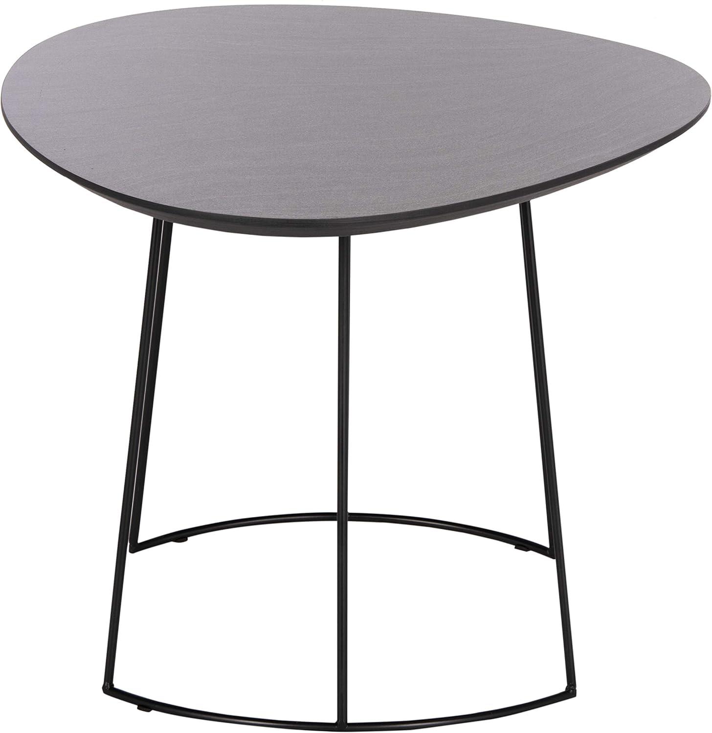 image:imageSafavieh Home Brooks Modern Faux Dark Grey Stone and Black Side TableDark Grey Black