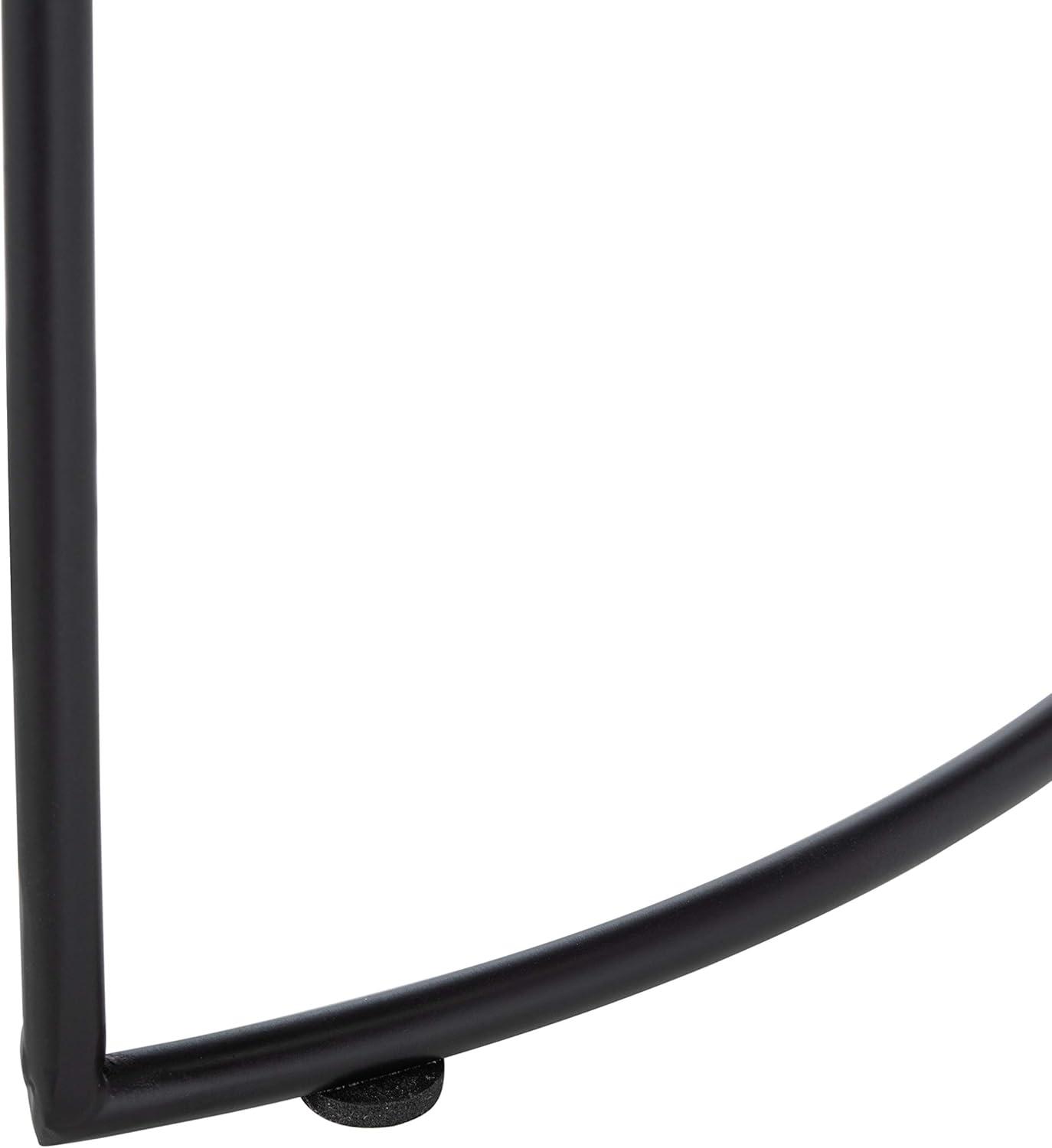 image:imageSafavieh Home Brooks Modern Faux Dark Grey Stone and Black Side TableGrey Black