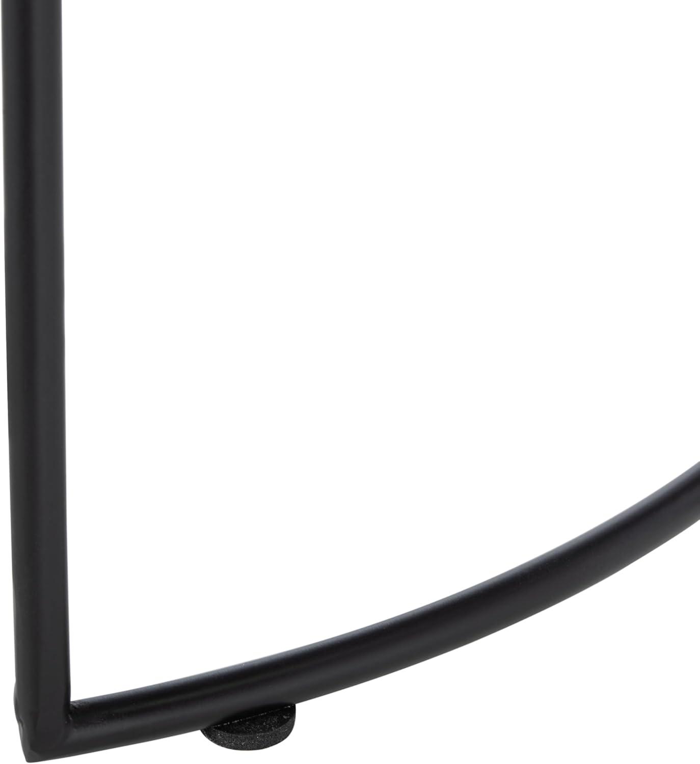 image:imageSafavieh Home Brooks Modern Faux Dark Grey Stone and Black Side TableWhite Black
