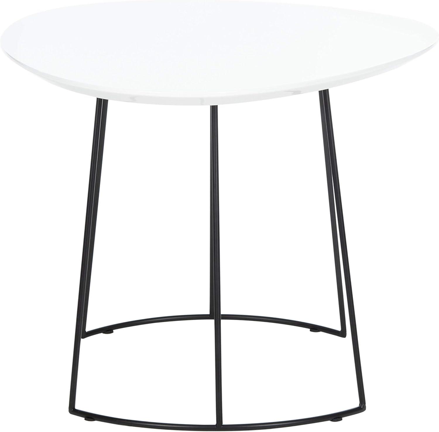 image:imageSafavieh Home Brooks Modern Faux Dark Grey Stone and Black Side TableWhite Black