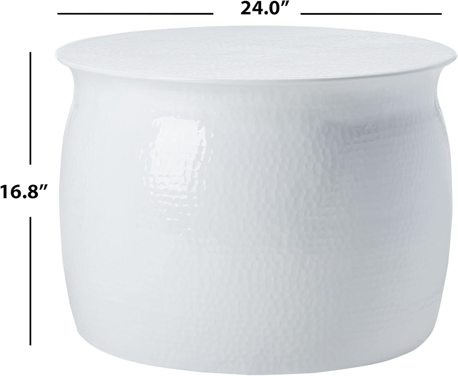 image:imageSafavieh Home Collection Aztec Silver End TableWhite