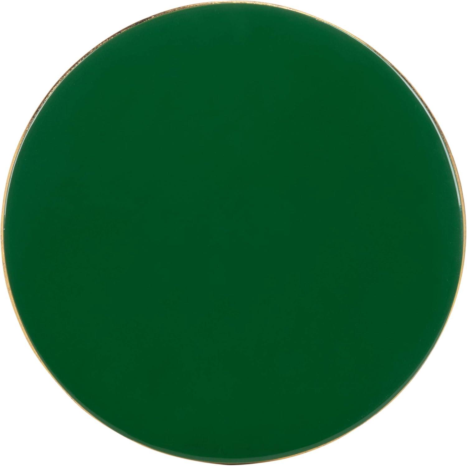 image:imageSafavieh Home Collection Sionne Yellow and Gold Round C Accent TableHunter Green Gold